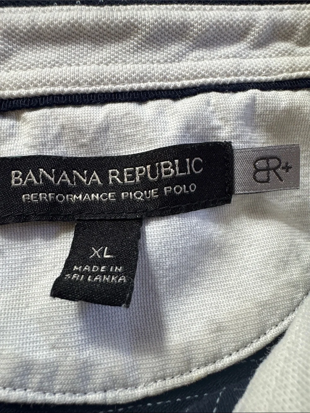 Banana Republic Navy Microdot Polo Shirt